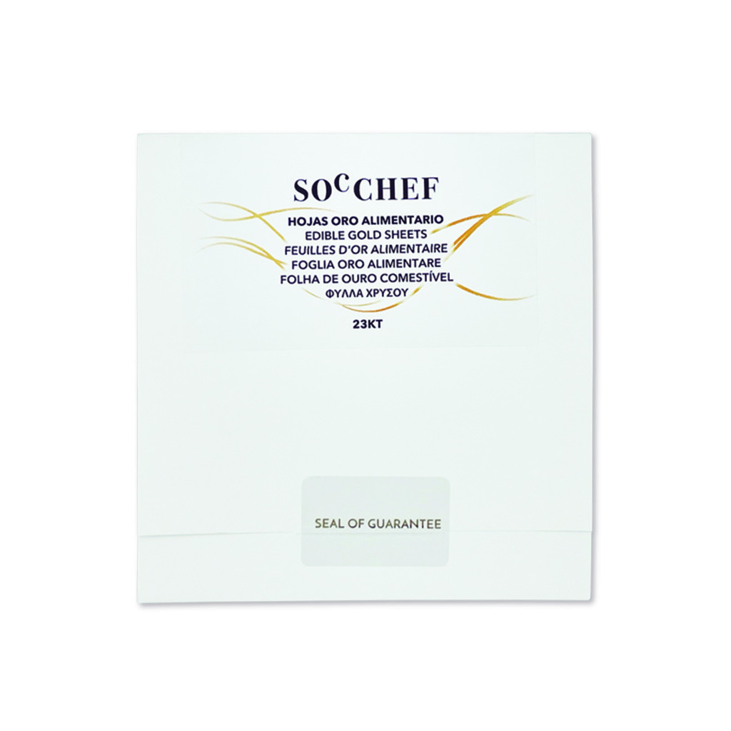 HOJAS ORO  23KT  8X8CM CUADERNO 25u. 2